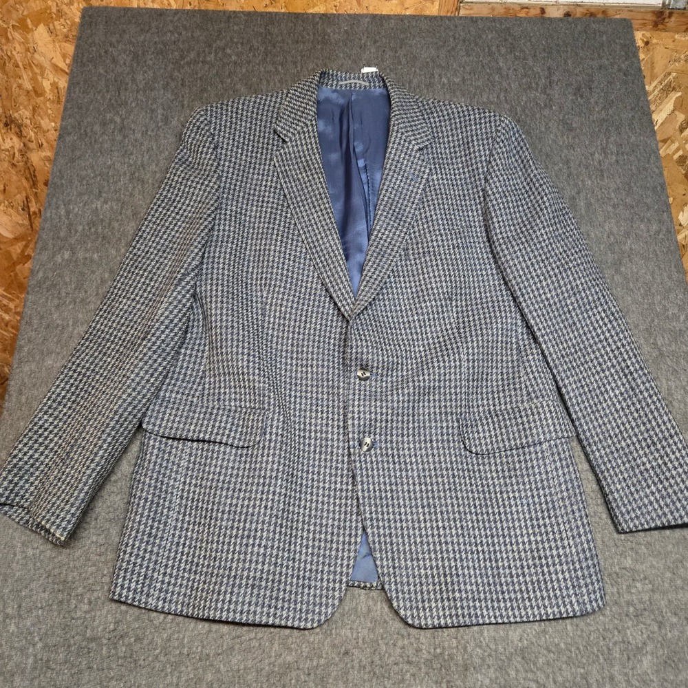 Vintage Magee Donegal Mist Tweed Blazer 42R Cashmere Mohair Handwoven Ireland